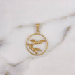 Dije Aro Palomas 0.95gr / 2cm /   Oro Amarillo 18K $