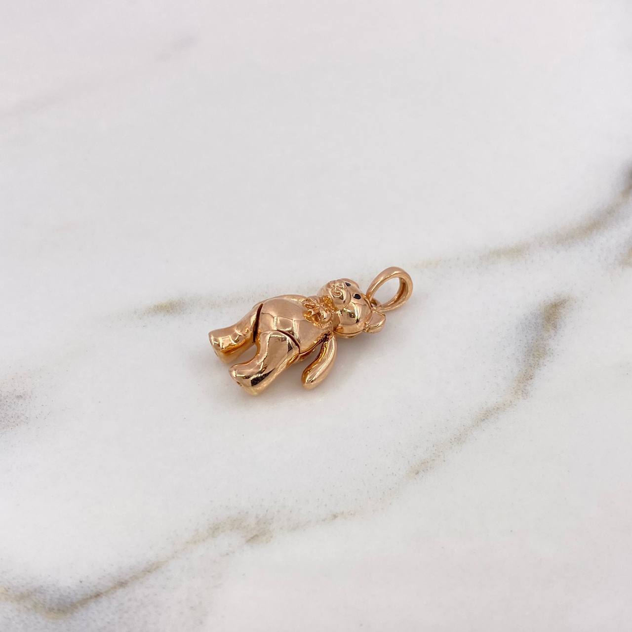 Dije Oso Articulado 4.1gr / 2.4cm / Oro Rosa 18K $