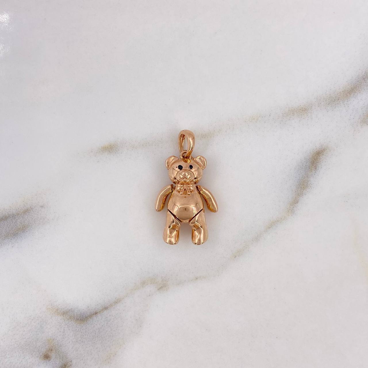 Dije Oso Articulado 4gr / 2.4cm / Oro Rosa 18K $