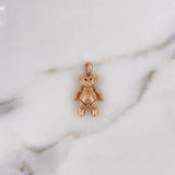 Dije Oso Articulado 4gr / 2.4cm / Oro Rosa 18K $