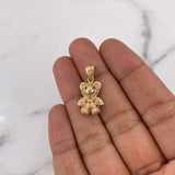 Dije Oso 3.45gr / 2.5cm / Circones Colores Oro Amarillo 18K $