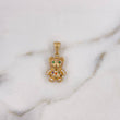 Dije Oso 3.45gr / 2.5cm / Circones Colores Oro Amarillo 18K $