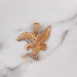 Dije Aguila 8.65gr / 3.8cm / Texturizada Circones Blancos Naranjas Dos Oros Blanco Rosa 18K #