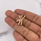Dije Oso 2.2gr / 2.4cm / Circones Blancos Verdes Oro Rosa 18K $