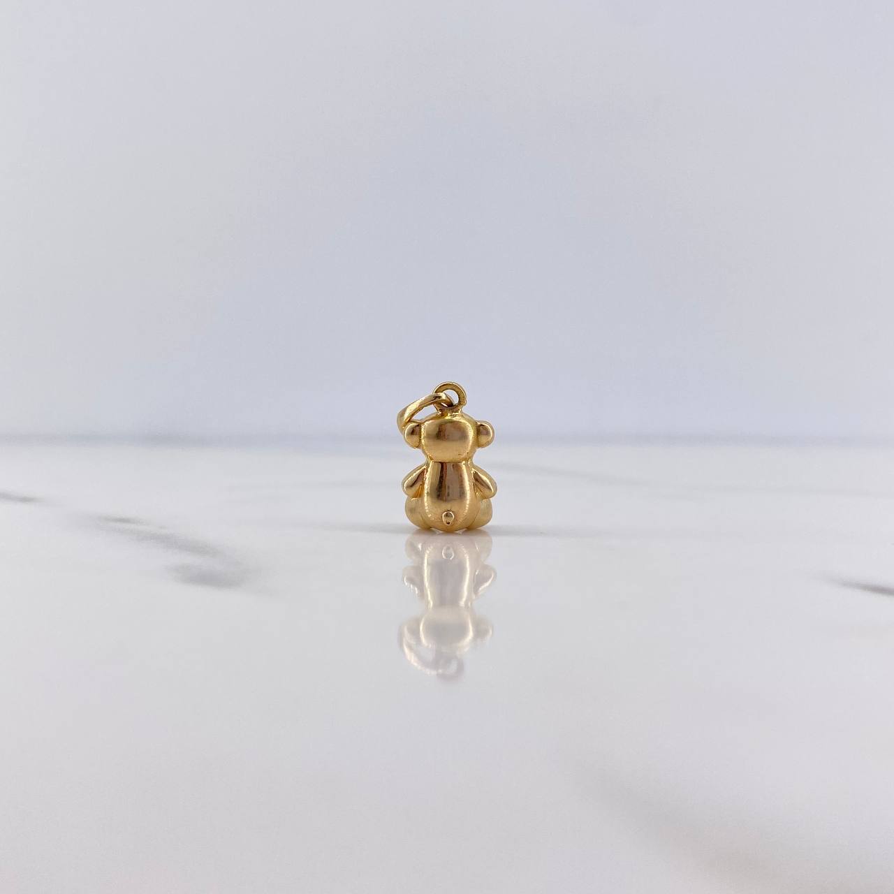 Dije Oso Sin Rostro 2gr / 1.7cm / Liso Oro Amarillo 18K $