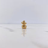 Dije Oso Sin Rostro 2gr / 1.7cm / Liso Oro Amarillo 18K $