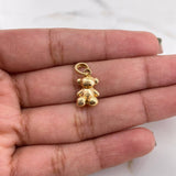 Dije Oso Sin Rostro 2gr / 1.7cm / Liso Oro Amarillo 18K $