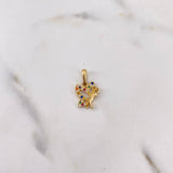 Dije Mariposa 1.3gr / 1.9cm / Circones Colores Oro Amarillo 18K $