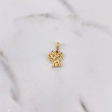 Dije Mariposa 1.3gr / 1.9cm / Circones Colores Oro Amarillo 18K $