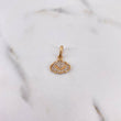 Dije Nube 1.45gr / 1.9cm / Circones Blancos Oro Amarillo 18K $