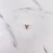 Dije Letra Y 0.3gr / 0.8cm / Circones Colores Oro Amarillo 18K $