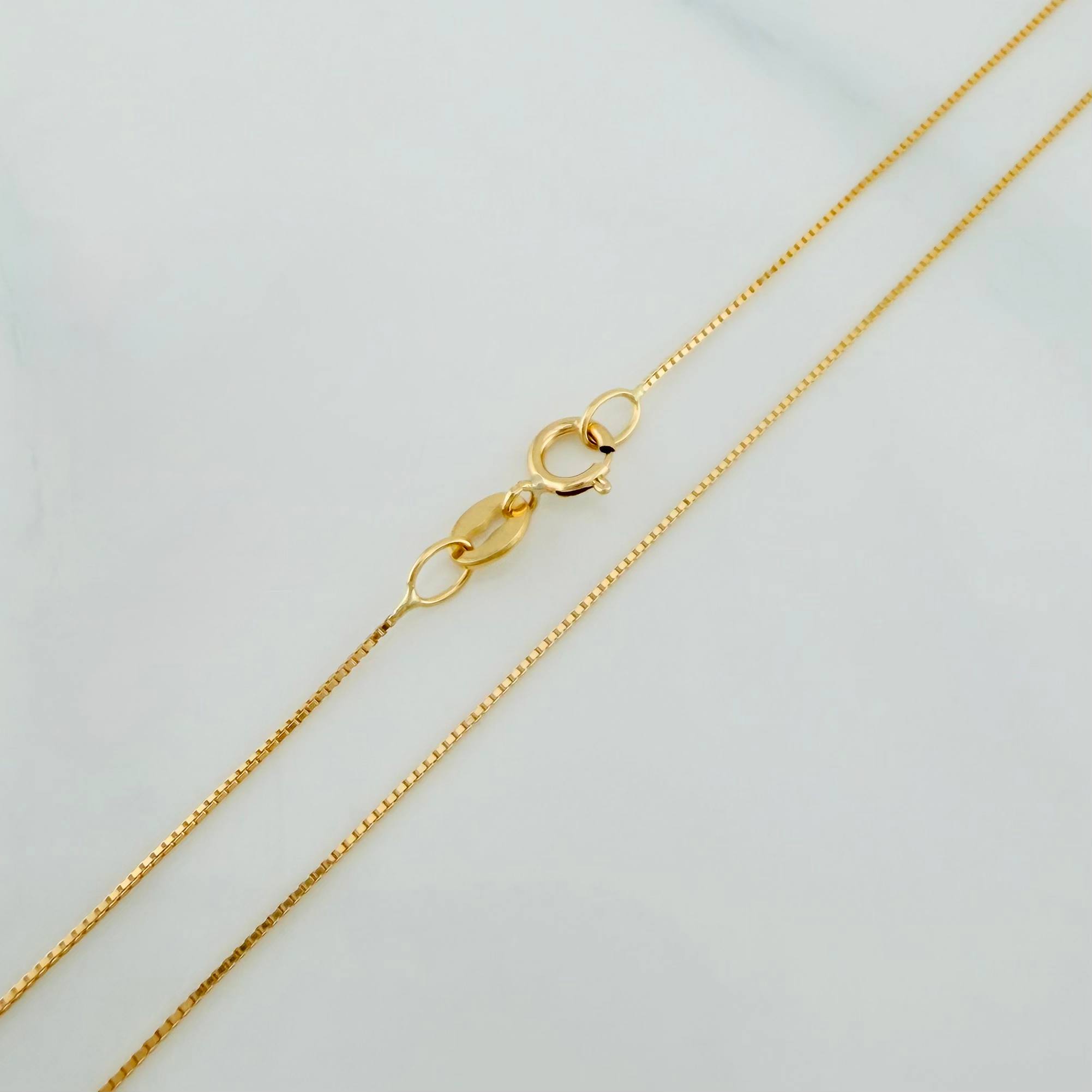 Set Cadena Veneciana + Dije Halo / 2.35 g / 45 cm Oro Amarillo 18K