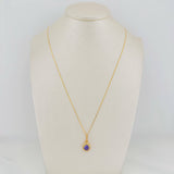 Set Cadena Veneciana + Dije Halo / 2.35 g / 45 cm Oro Amarillo 18K