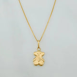 Set Cadena Veneciana + Dije Oso Ts / 1.35g / 45cm Oro Amarillo 18K