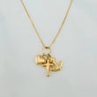 Set Cadena Veneciana + Dije Tres Gracias / 1.75g / 45cm Oro Amarillo 18K