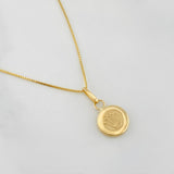 Set Cadena Veneciana + Dije Corona / 1.65g / 45cm Oro Amarillo 18K