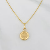 Set Cadena Veneciana + Dije Corona / 1.65g / 45cm Oro Amarillo 18K