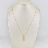 Set Cadena Veneciana + Dije Bolsa De Dinero / 1.85g / 45cm Oro Amarillo 18K