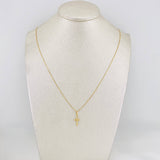Set Cadena Veneciana + Dije Cruz / 1.4 g / 45 cm Oro Amarillo 18K