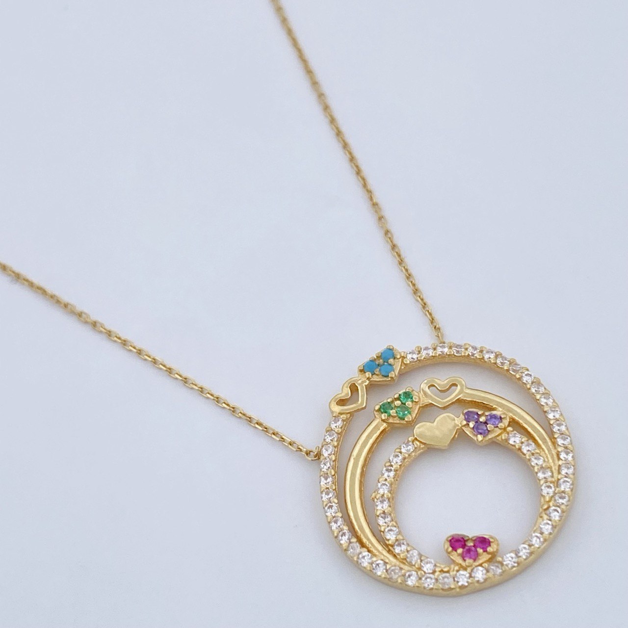 Cadena Aro Seguido Corazones 3.25gr / 47cm / Oro Amarillo +3 18K &