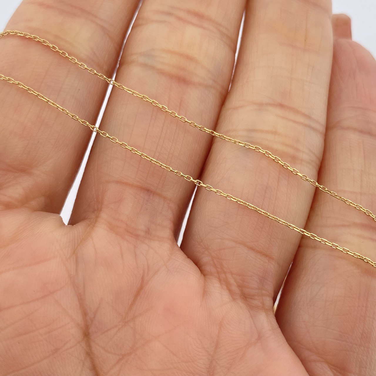 Cadena Aro Seguido Corazones 3.25gr / 47cm / Oro Amarillo +3 18K &