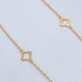 Cadena Aro Seguido Trebol 2.7gr / 46cm / Oro Amarillo +3 18K &