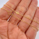 Cadena Aro Seguido Trebol 2.7gr / 46cm / Oro Amarillo +3 18K &