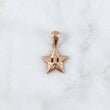 Dije Estrella Animada 1.15gr / 2.2cm / Oro Rosa 18K *