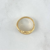 Anillo Lineas Intersectadas 5gr / T7 1/2 / Circones Blancos Oro Amarillo 18K