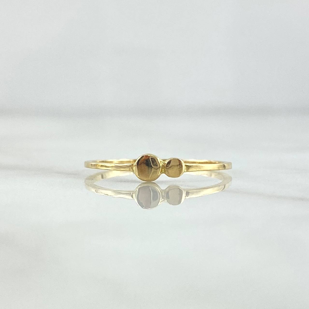 Anillo Bipunteado 0.95gr / T6 3/4 / Oro Amarillo 18K  ©
