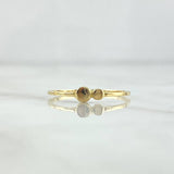 Anillo Bipunteado 0.95gr / T6 3/4 / Oro Amarillo 18K  ©