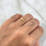 Anillo Bipunteado 0.95gr / T6 3/4 / Oro Amarillo 18K  ©
