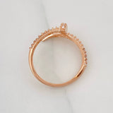 Anillo Clavo 2.45g / T7 1/4 Oro Rosa 18K