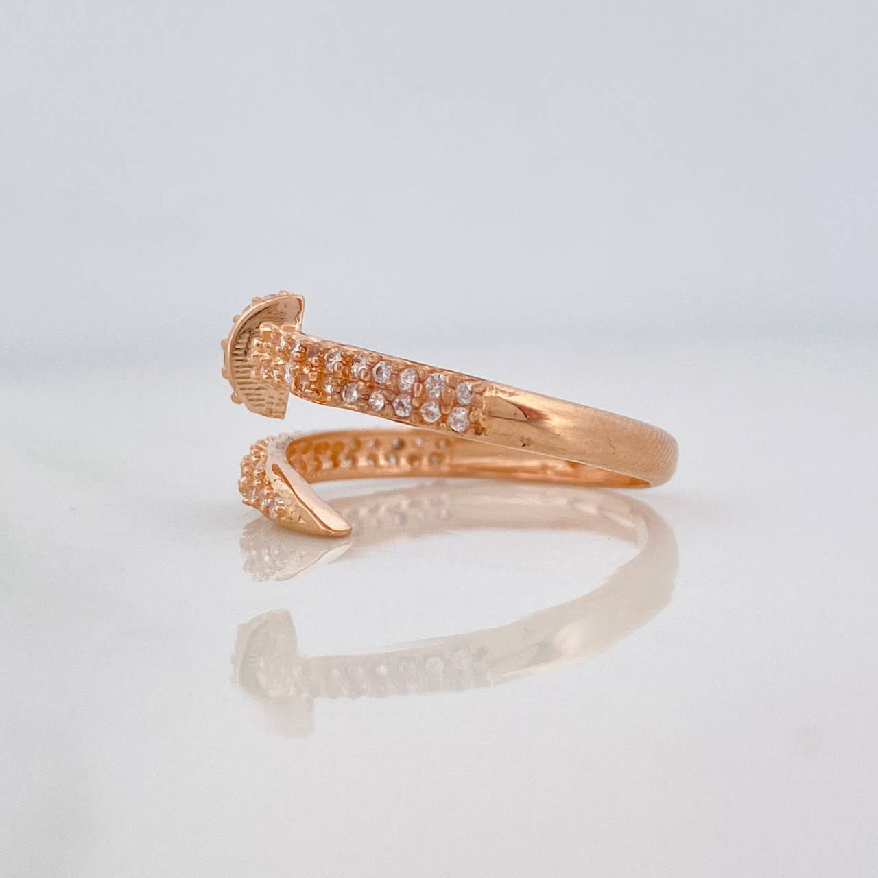 Anillo Clavo 2.45g / T7 1/4 Oro Rosa 18K