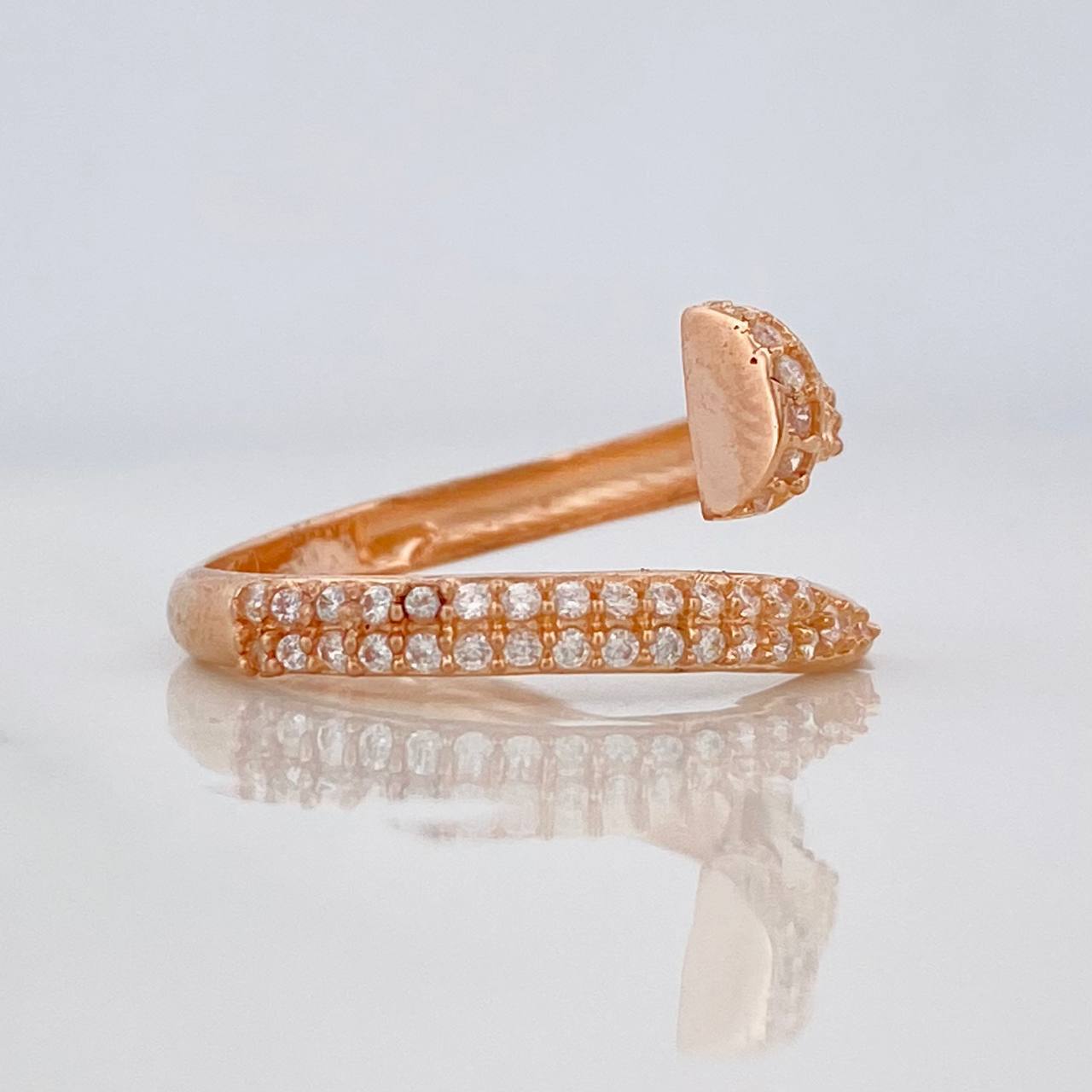 Anillo Clavo 2.45g / T7 1/4 Oro Rosa 18K