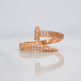 Anillo Clavo 2.45g / T7 1/4 Oro Rosa 18K