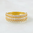 Anillo Churumbela Carril Tupido 4.5gr / T6 1/2 / Oro Amarillo 18K *
