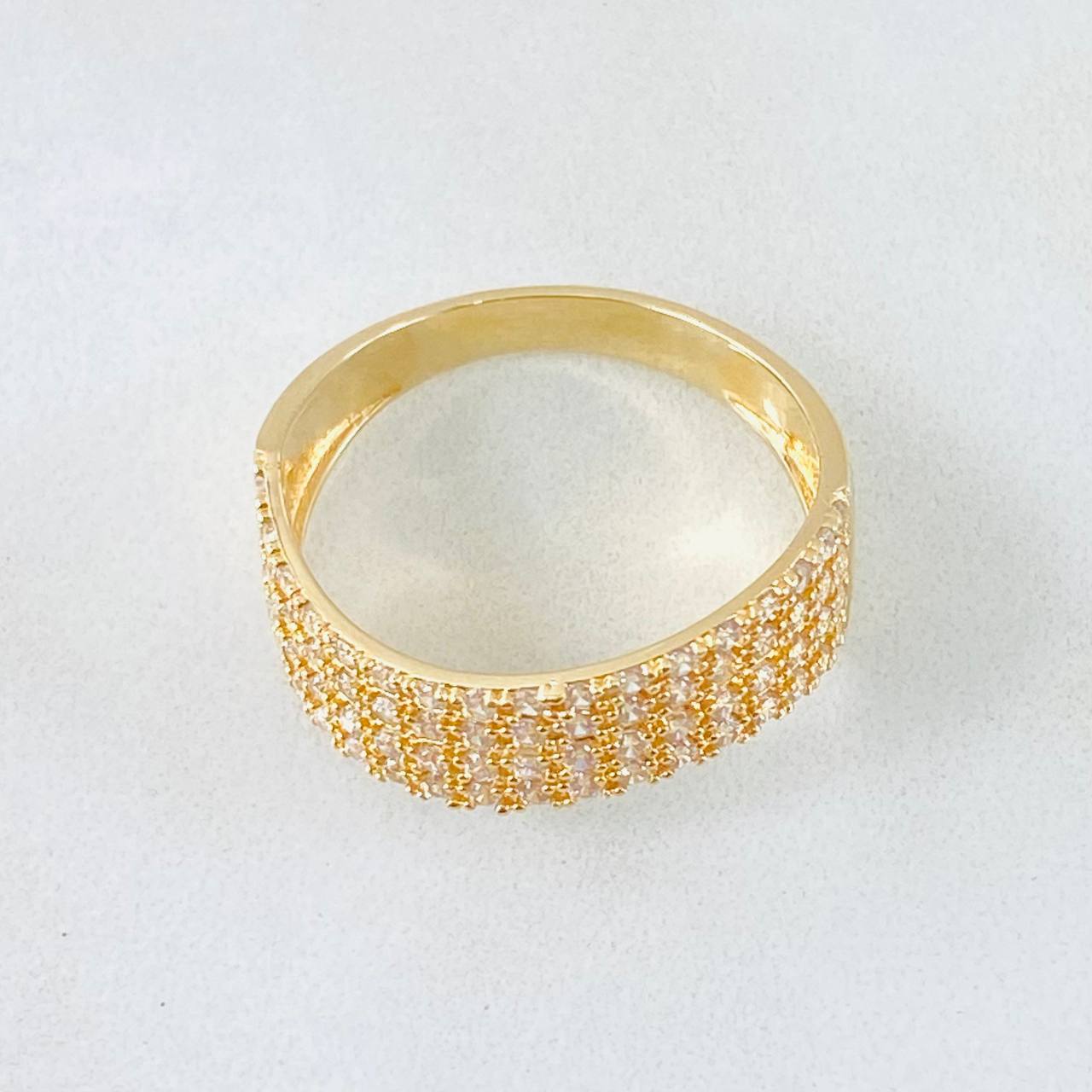 Anillo Ola Carriles 3.9gr / T9 / Oro Amarillo 18K *