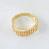 Anillo Ola Carriles 3.9gr / T9 / Oro Amarillo 18K *