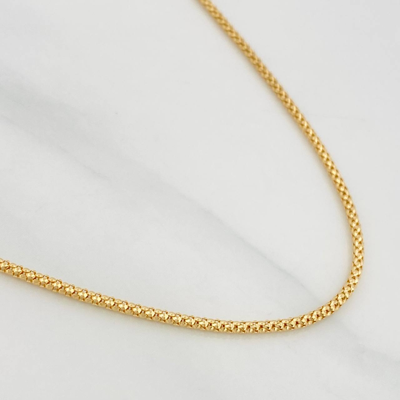 Cadena Cordón 5g / 50cm / 1.6mm Oro Amarillo 18K
