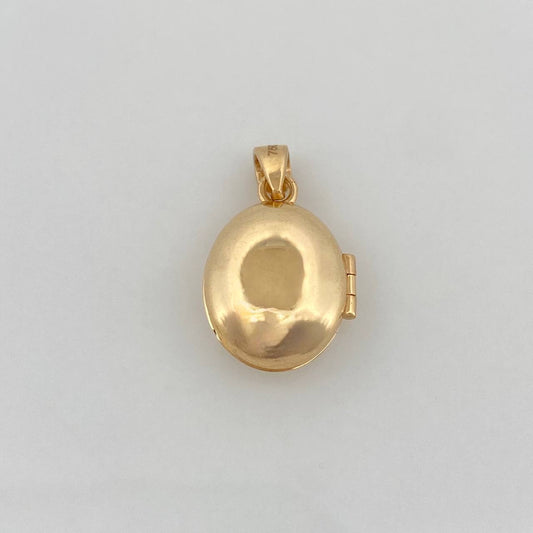Dije Relicario Ovalo 2.15g / 1.8cm Oro Amarillo 18K