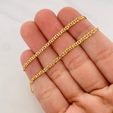 Cadena Escalera 2.9g / 50cm / 2.5mm Oro Amarillo 18K