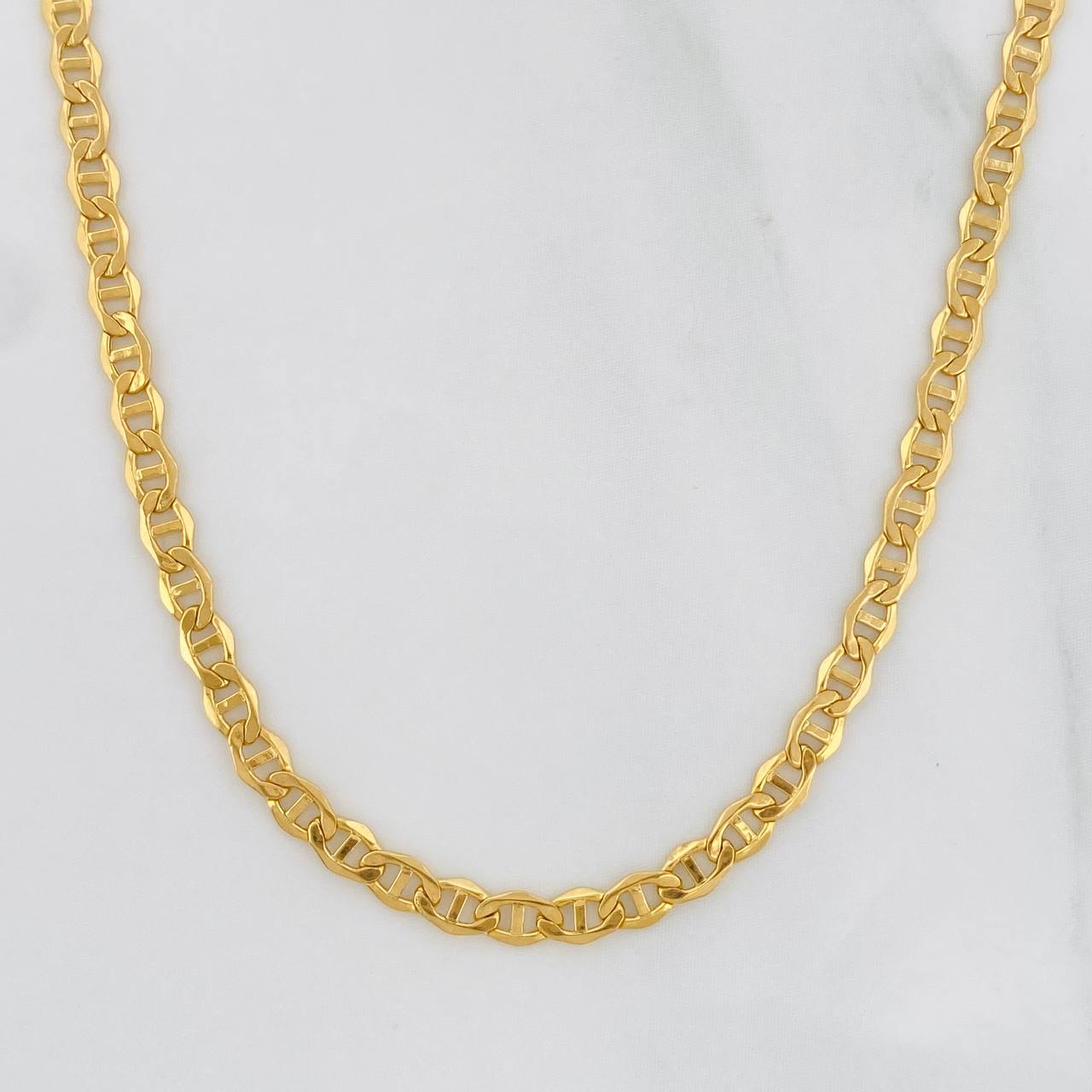 Cadena Escalera 2.9g / 50cm / 2.5mm Oro Amarillo 18K