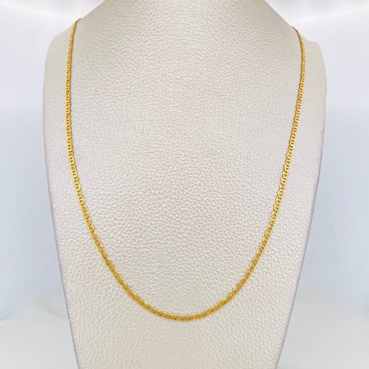 Cadena Escalera 2.9g / 50cm / 2.5mm Oro Amarillo 18K