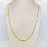 Cadena Escalera 2.9g / 50cm / 2.5mm Oro Amarillo 18K