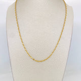 Cadena Marinera 2.3g / 45cm / 2.2mm Oro Amarillo 18K
