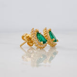 Topos Halo Lágrima 2.1g / 7.6mm Oro Amarillo 18K