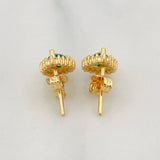 Topos Halo Lágrima 2.1g / 7.6mm Oro Amarillo 18K