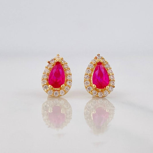Topos Halo Lágrima 1.2g / 5.7mm Oro Amarillo 18K