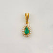 Dije Halo Lágrima 0.7g / 1.5cm Oro Amarillo 18K